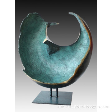 modern abstract bronze sculpture
